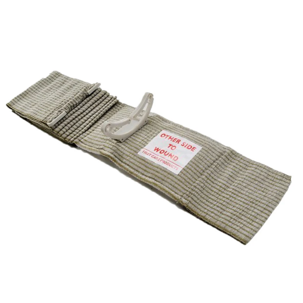Kemp USA 11-006-6 Safeguard Medical Authentic 6" Israeli Bandage, Non Adherent, Sterile, Green