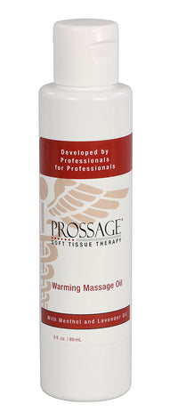 Prossage Warming Massage Oil - 8 oz bottle — for Massage Therapy and Muscle Recovery