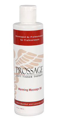 Prossage Warming Massage Oil - 8 oz bottle — for Massage Therapy and Muscle Recovery