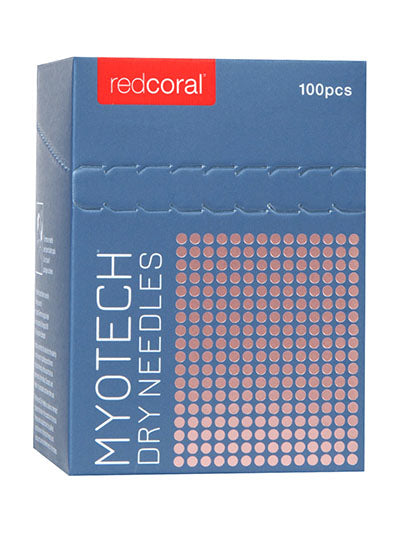 Red Coral Myotech 2.0, Elite Long Dry Needles, 0.45 x 135 mm, Box of 100 — for Dry Needling in Clinical and Institutional Care