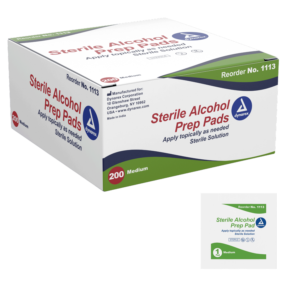 Kemp USA 11-048-2000 Alcohol Prep Pads, Sterile (2,000 pcs)