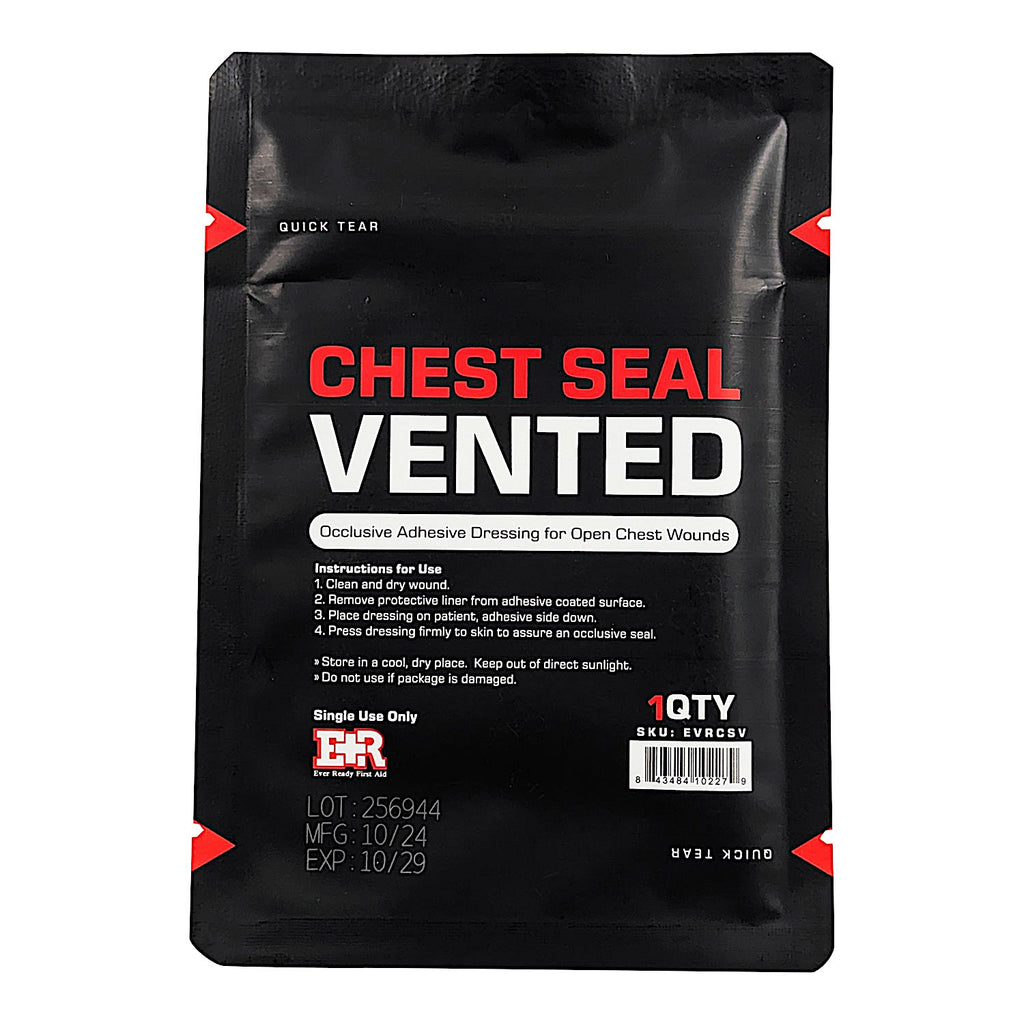 Kemp USA 11-062 Vented Chest Seal with Rapid Open Notch