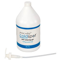 Point Relief ColdSpot Lotion - Gel Pump- 128 oz / 1 gallon — for Topical Pain Relief in Clinical and Institutional Care