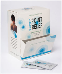 Point Relief ColdSpot Lotion - Gel Packet - 5 gram, Dispenser Box of 100 — for Topical Pain Relief in Clinical and Institutional Care