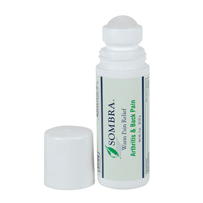 Sombra Warm Pain Relief - Arthritis and Back Pain, 3 oz Roll-on — for Topical Pain Relief in Clinical and Institutional Care