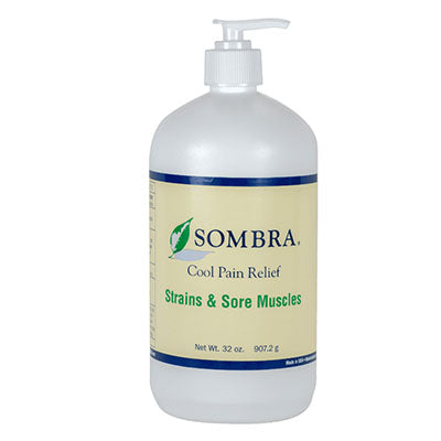 Sombra Cool Pain Relief - Strains and Sore Muscles, 32 oz Pump — for Topical Pain Relief in Clinical and Institutional Care