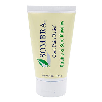 Sombra Cool Pain Relief - Strains and Sore Muscles, 4 oz Flip-Top Tube — for Topical Pain Relief in Clinical and Institutional Care