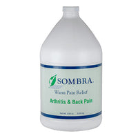 Sombra Warm Pain Relief - Arthritis and Back Pain, 1 Gallon with Pump — for Topical Pain Relief in Clinical and Institutional Care