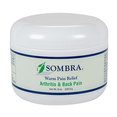 Sombra Warm Pain Relief - Arthritis and Back Pain, 4 oz Jar — for Topical Pain Relief in Clinical and Institutional Care