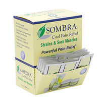 Sombra Cool Pain Relief, 2 gram single-use packet, 1 dispenser with 100 each — for Topical Pain Relief in Clinical and Institutional Care