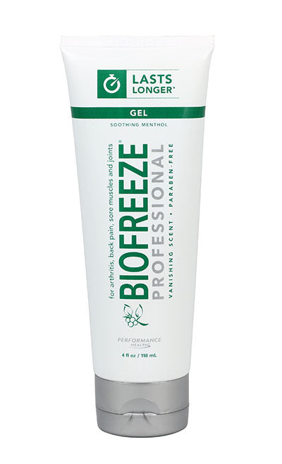 BioFreeze Professional Colorless Gel, 4 oz tube, each — for Topical Pain Relief in Clinical and Institutional Care