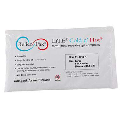 Relief Pak Val-u Pak LiTE Cold n' Hot Pack - 8" x 14" Case of 12 — for Moist Heat Therapy