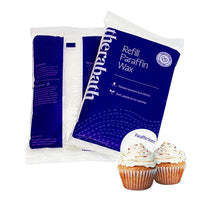 Therabath Refill Paraffin Wax, 6 x 1-lb Bags of Beads, Vanilla Cupcake — for Paraffin Heat Therapy