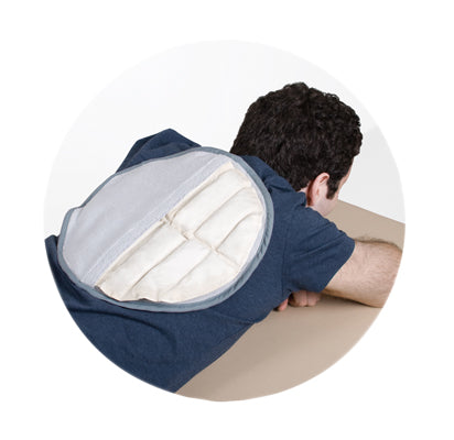 Relief Pak HotSpot Moist Heat Pack and Cover Set - Circular Pack with Terry with Foam-fill Cover — for Moist Heat Therapy