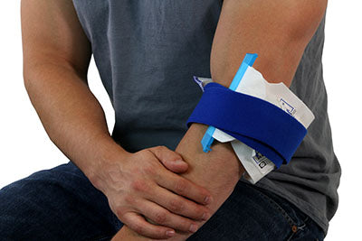 Relief Pak Insulated Ice Bag - Hook/Loop Band - large - 7" x 13" — for Cold Therapy and Pain Relief
