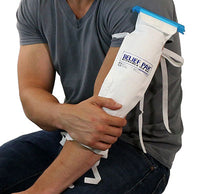 Relief Pak Insulated Ice Bag - Tie Strings - large - 7" x 13" — for Cold Therapy and Pain Relief