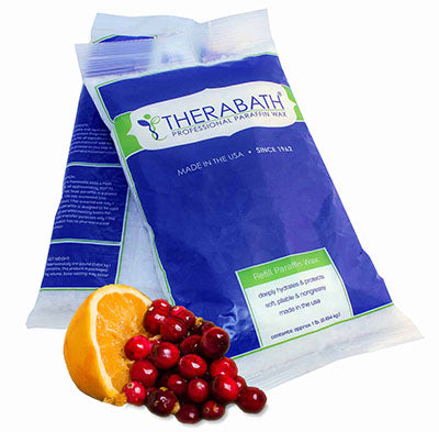 Therabath Refill Paraffin Wax, 24 x 1-lb Bags of Beads, Cranberry Zest — for Paraffin Heat Therapy