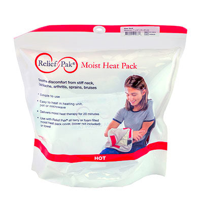 Relief Pak HotSpot Moist Heat Pack - neck contour - 7" x 24" long - Case of 12 — for Moist Heat Therapy