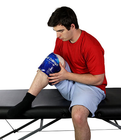 Relief Pak Cold n' Hot Donut Compression Sleeve - small (for 15-21" circumference) - Case of 10 — for Cold Therapy and Pain Relief