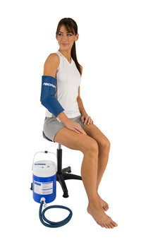 AirCast CryoCuff - elbow with gravity feed cooler — for Cold Compression in Clinical and Institutional Care