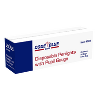 Kemp USA 11-159-DISP-6 LED Medical Penlight, Eye Pupil Guage, Disposable (6 pcs)
