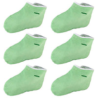 WaxWel Paraffin Bath - Accessory Package - 6 Terry Foot Booties ONLY — for Paraffin Heat Therapy