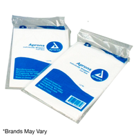 Kemp USA 11-174-100 Disposable Poly Aprons, Chest-Knee Coverage (100 pcs)