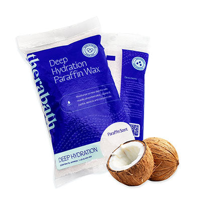 Therabath Deep Hydration Refill Paraffin Wax, 6 x 1-lb Bag, Clearly Coconut — for Paraffin Heat Therapy