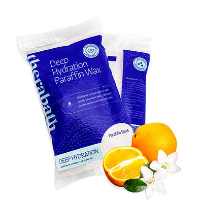 Therabath Deep Hydration Refill Paraffin Wax, 6 x 1-lb Bag, Orange Blossom — for Paraffin Heat Therapy