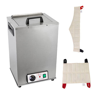 Relief Pak Heating Unit with Metal Top, 4-Pack Capacity, Stationary with (2) Standard and (2) Neck Packs, 110V — for Moist Heat Therapy