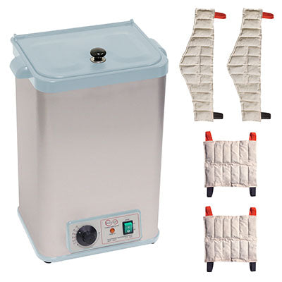 Relief Pak Heating Unit, 4-Pack Capacity, Stationary with (2) Standard and (2) Neck Packs, 110V — for Moist Heat Therapy