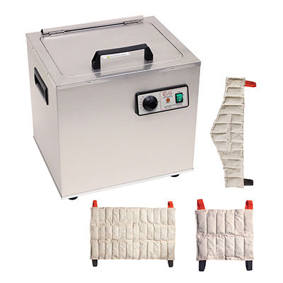 Relief Pak Heating Unit, 6-Pack Capacity, Stationary with (3) Standard, (2) Oversize, (1) Neck Pack, 110V — for Moist Heat Therapy