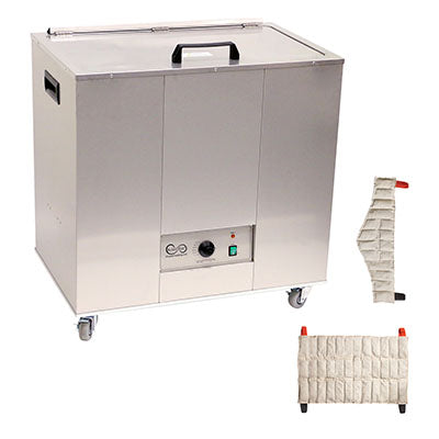 Relief Pak Heating Unit, 24-Pack Capacity, Mobile with (8) Oversize and (8) Neck Packs, 220V — for Moist Heat Therapy