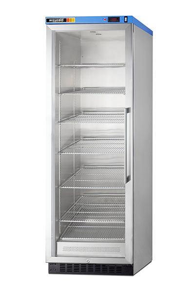 PureTherm by Accucold PureTherm Single Chamber Passive Heating Blanket Warmer, Left Hand Self-Closing Glass Door, Stainless-Steel, Digital Thermostat, Lock, 12.17 cu.ft. — for Moist Heat Therapy
