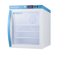Accucold Compact Vaccine Refrigerator, Tempered Glass Door, 1 Cu.Ft. — for Cold Therapy and Pain Relief