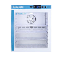 Accucold Compact Vaccine Refrigerator, Tempered Glass Door, 1 Cu.Ft. — for Cold Therapy and Pain Relief