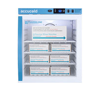Accucold Compact Vaccine Refrigerator, Tempered Glass Door, 1 Cu.Ft. — for Cold Therapy and Pain Relief