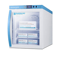 Accucold Compact Vaccine Refrigerator, Tempered Glass Door, 2 Cu.Ft. — for Cold Therapy and Pain Relief