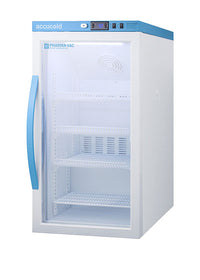 Accucold Counter Height Vaccine Refrigerator, Tempered Glass Door, 3 Cu.Ft. — for Cold Therapy and Pain Relief