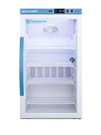 Accucold Counter Height Vaccine Refrigerator, Tempered Glass Door, 3 Cu.Ft. — for Cold Therapy and Pain Relief