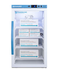 Accucold Counter Height Vaccine Refrigerator, Tempered Glass Door, 3 Cu.Ft. — for Cold Therapy and Pain Relief