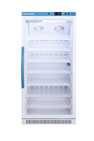 Accucold Upright Vaccine Refrigerator, Tempered Glass Door, 8 Cu.Ft. — for Cold Therapy and Pain Relief