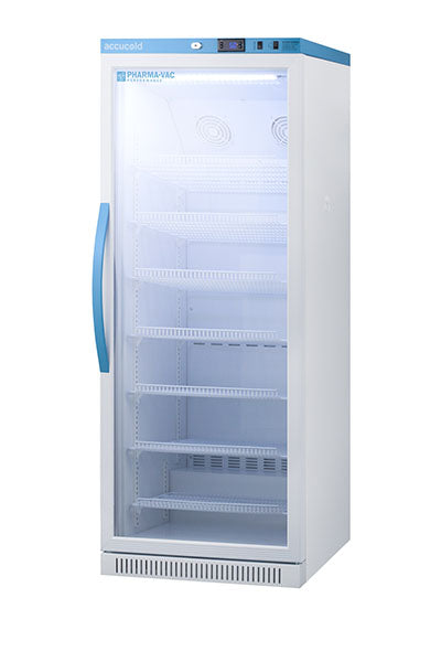 Accucold Upright Vaccine Refrigerator, Tempered Glass Door, 12 Cu.Ft. — for Cold Therapy and Pain Relief
