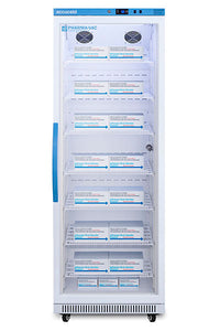Accucold Upright Vaccine Refrigerator, Tempered Glass Door, 18 Cu.Ft. — for Cold Therapy and Pain Relief