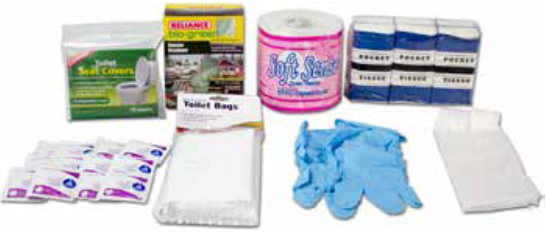 MayDay 55 Piece Sanitation Kit for Portable Toilet Systems