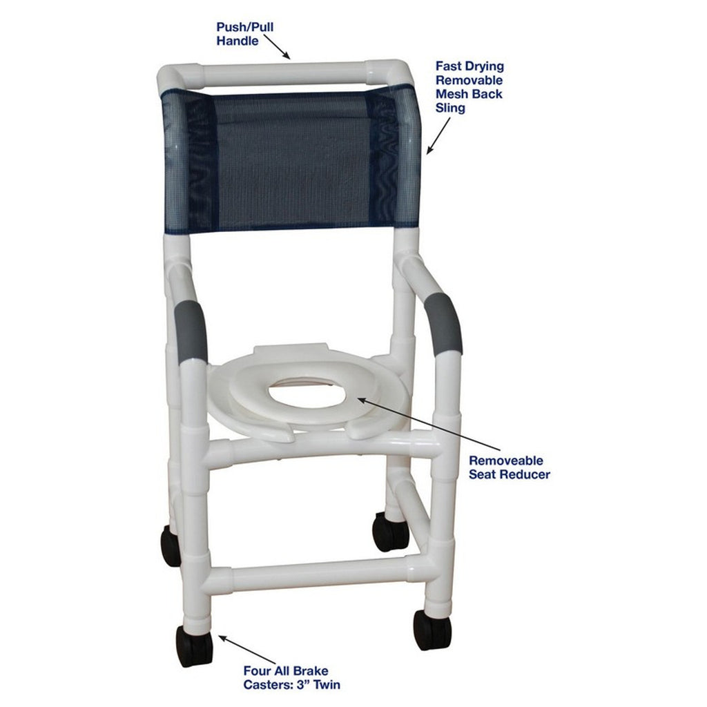 MJM Pediatric and Small Adult Shower Chair, 250 lb Capacity