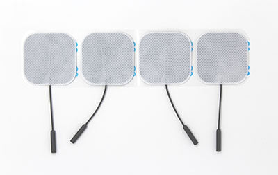 mTrigger Sensing Electrodes, Square 2" x 2", Single Pouch (4 Electrodes per Pouch) — for Biofeedback in Clinical and Institutional Care