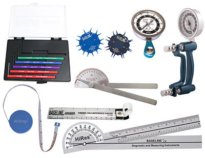 Baseline Hand Evaluation - 8-piece Set - Features Standard 200 lb HHD & 50 lb HPG — for Strength in Clinical and Institutional Care