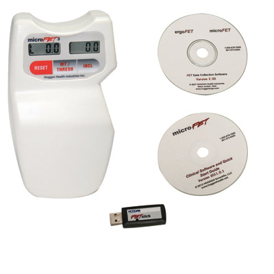 MicroFET MicroFET3 digital MMT/ inclinometer combination with clinic and data software — for Strength in Clinical and Institutional Care