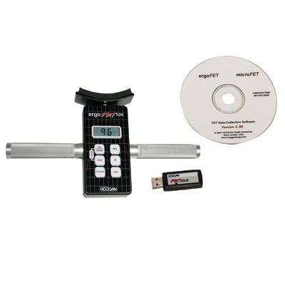 ErgoFET ErgoFET500 digital push/ pull dynamometer with data collection software — for Strength Testing and Evaluation